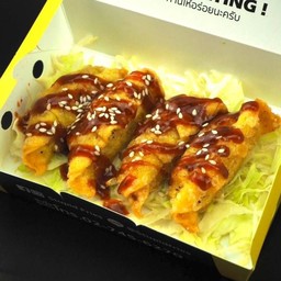 เกี๊ยวซ่ากุ้งจักรพรรดิ ซอสเกาหลี 4 ชิ้น