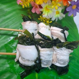 สามชั้นพันสาหร่ายวากาเมะ