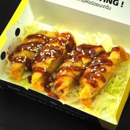 เกี๊ยวซ่ากุ้งจักรพรรดิซอสเกาหลี 4 ชิ้น