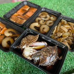 กุ้ง+แซลมอนดองซีอิ้ว