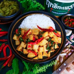 ข้าวกะเพรา หมูยอ