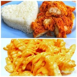 ข้าววิงซ์แซ่บ+เฟรนช์ฟรายส์ชีส