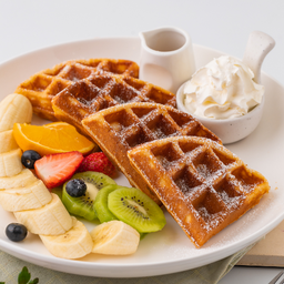 Waffle Mixed fruit / วาฟเฟิล ผลไม้