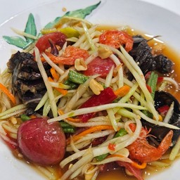 ส้มตำไทยใส่ปู