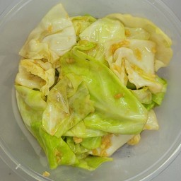 M-216 กะหล่ำปลีผัดน้ำปลา(กับข้าว ถ้วยเล็ก)