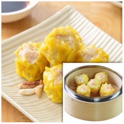 ขนมจีบกุ้ง + ขนมจีบปู ( 12 ลูก ) ไม่ผสมแป้ง
