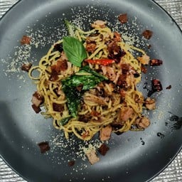 สปาเก็ตตี้ เนื้อสับ (ริบอาย)