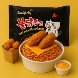 มาม่าเกาหลี SAMYANG รสไก่สูตรเผ็ด + ไก่ต้นตำรับ + คัมแบคซอส + ไก่ป๊อบสไปซี่