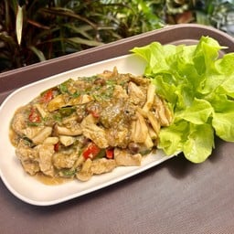 หมกเห็ดหมู(ปลาร้า)