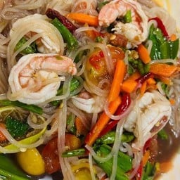 ตำเส้นเล็กกุ้งสุก