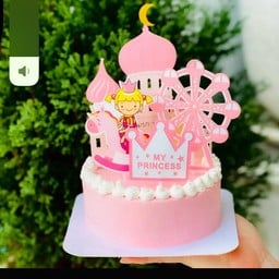 ครึ่งปอนด์ เค้กม้าหมุนสีชมพู