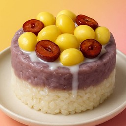 ข้าวเหนียวมูน เผือกกวน แปะก๊วย และพุทราจีน