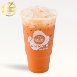 ชาซีลอนนมสด (ชาเย็น) แก้ว 32 ออนซ์ - Iced Thai tea with fresh milk 32 oz