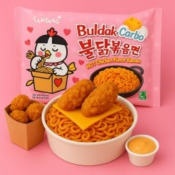 มาม่าเกาหลี SAMYANG คาโบนาร่า + ไก่ต้นตำรับ + คัมแบคซอส + ไก่ป๊อบสไปซี่