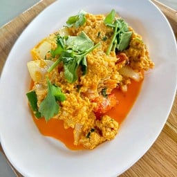 เนื้อปูผัดผงกะหรี่
