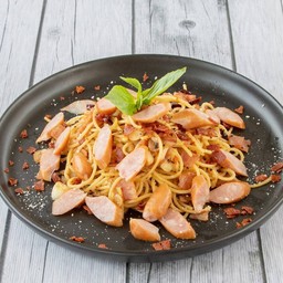 สปาเก็ตตี้ ไส้กรอกอาราบิกิ