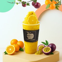 ส้มและเสาวรสสด (ปั่น)