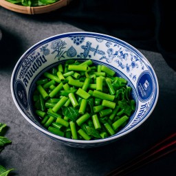 ผักบุ้งลวก