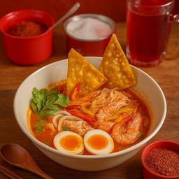 ก๋วยเตี๋ยวต้มยำทะเลไข่ออนเซ็น