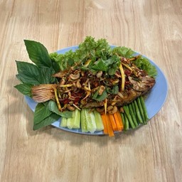 ปลาทับทิมลุยสวน.