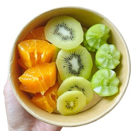 ส้มฮันนี่เมอร์คอท+กีวี่สีเขียว+องุ่นไซมัส