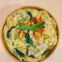 ข้าวไข่ข้นเขียวหวานหมู