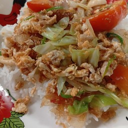 วุ้นเส้นผัดไข่