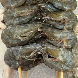 กุ้งทะเลเผา  พร้อมน้ำจิ้ม