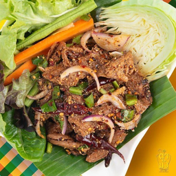 น้ำตกหมูย่าง เจ มังสวิรัติ วีแกน