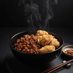 ฮันรามยอน+ไก่ทอด
