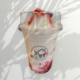 นมสดปั่นสตอเบอรี่