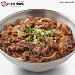 ข้าวเนื้อผัดซอสเกาหลี