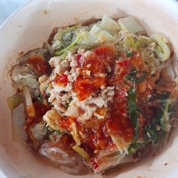 สุกี้แห้งหมูสับ