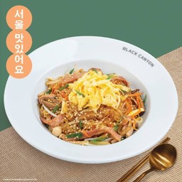 Stir-Fried Glass Noodles with Ham (Japchae)