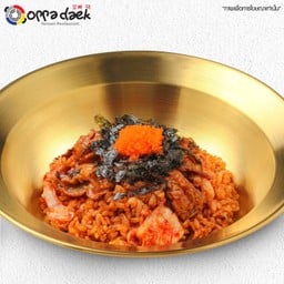 ข้าวผัดซอสกิมจิไข่กุ้ง