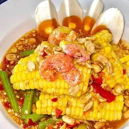 ตำข้าวโพดไข่เค็ม