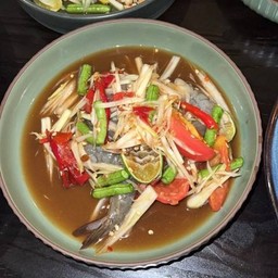 ตำปลาร้านัวร์กุ้งสด