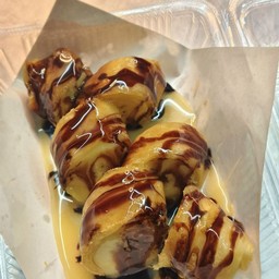 โรตีพันกล้วย (ราดนม-ช๊อก)