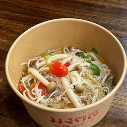 ยำเส้นแก้วมังสวิรัต