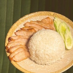 ข้าวคอหมูย่างน้ำตาลมะพร้าว