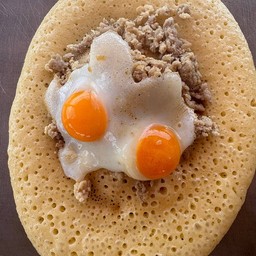 ไข่ดาว+หมูสับ