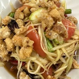 ตำปูปลาร้านัวร์กากหมู