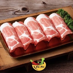 สันคอหมูสไลด์ 梅花猪肉