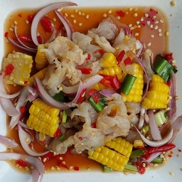 ยำน้ำปลาร้าแมงกระพรุน