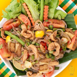 ตำเส้นเล็ก เจ มังสวิรัติ วีแกน