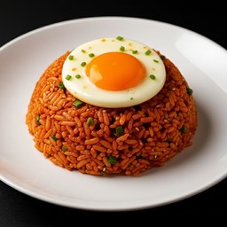 Kimchi Fried Rice with ham and pork  ข้าวผัดกิมจิไส่แฮมกับหมูอย่างจุ