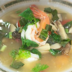 (Gluten-free) ต้มยำกุ้ง น้ำใส