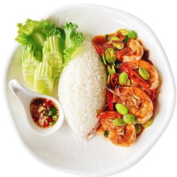 ข้าวกุ้งผัดกะปิสะตอ
