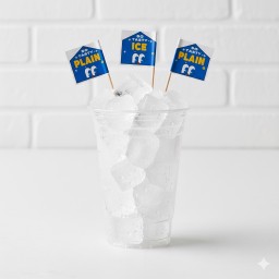 น้ำแข็งเปล่าใส่แก้ว