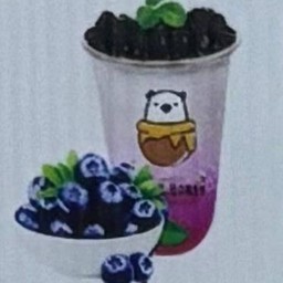 นมสด บลูเบอรี่